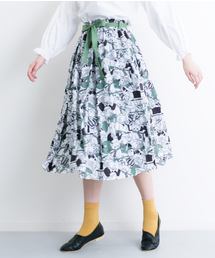 MERLOT | アニマル音楽隊リボンタックフレアスカート9044(スカート)