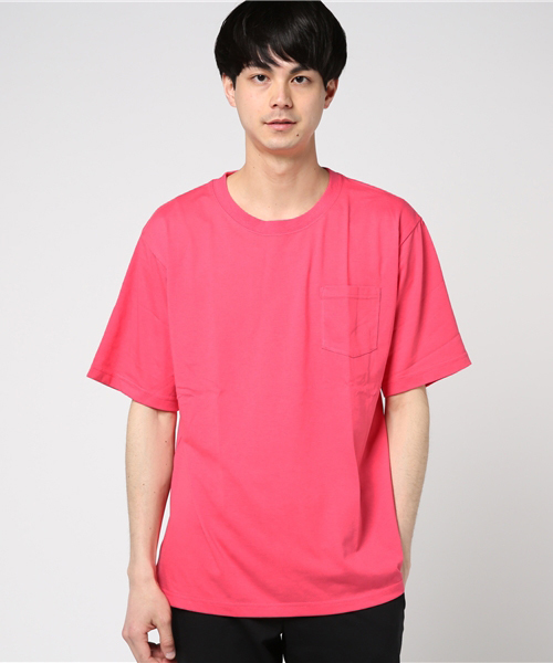 WEGO（ウィゴー）の「WEGO/カラーパレットカットソー（Tシャツ/カットソー・メンズ・レッド/ライム/ホワイト/ブラック/ロイヤルブルー/イエロー/オレンジ/パープル/ピンク系その他/ターコイズブルー・MEDIUM/LARGE）」の8枚目の写真