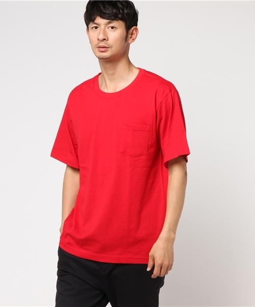 WEGO（ウィゴー）の「WEGO/カラーパレットカットソー（Tシャツ/カットソー・メンズ・レッド/ライム/ホワイト/ブラック/ロイヤルブルー/イエロー/オレンジ/パープル/ピンク系その他/ターコイズブルー・MEDIUM/LARGE）」の9枚目の写真