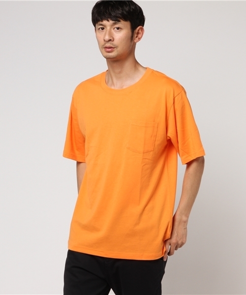 WEGO（ウィゴー）の「WEGO/カラーパレットカットソー（Tシャツ/カットソー・メンズ・レッド/ライム/ホワイト/ブラック/ロイヤルブルー/イエロー/オレンジ/パープル/ピンク系その他/ターコイズブルー・MEDIUM/LARGE）」の10枚目の写真