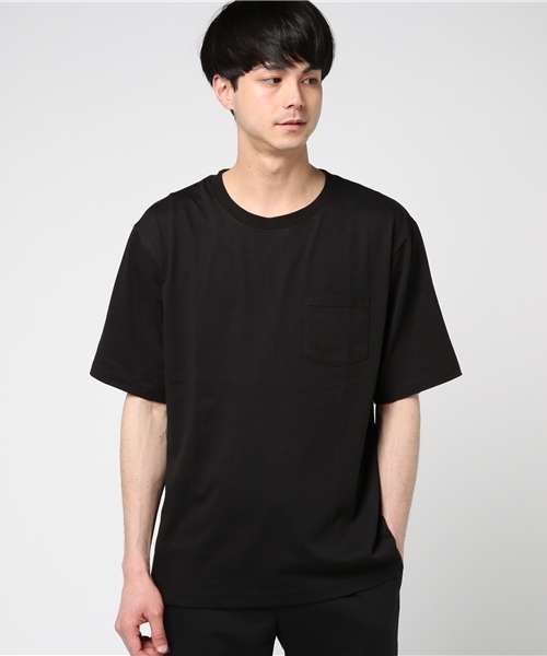 WEGO（ウィゴー）の「WEGO/カラーパレットカットソー（Tシャツ/カットソー・メンズ・レッド/ライム/ホワイト/ブラック/ロイヤルブルー/イエロー/オレンジ/パープル/ピンク系その他/ターコイズブルー・MEDIUM/LARGE）」の3枚目の写真