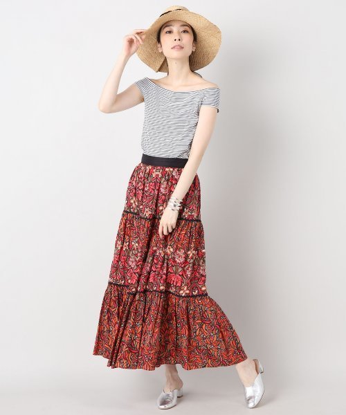 IENA LA BOUCLE(イエナラブークル)の「IENA LA BOUCLE フライスボーダーフレンチスリーブプルオーバー◆(Tシャツ/カットソー・レディース・レッド/ブラック/ブルー・FREE)」の15枚目の写真