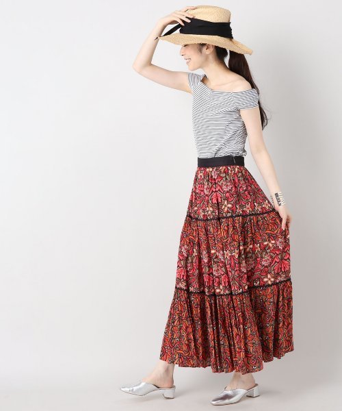 IENA LA BOUCLE(イエナラブークル)の「IENA LA BOUCLE フライスボーダーフレンチスリーブプルオーバー◆(Tシャツ/カットソー・レディース・レッド/ブラック/ブルー・FREE)」の16枚目の写真