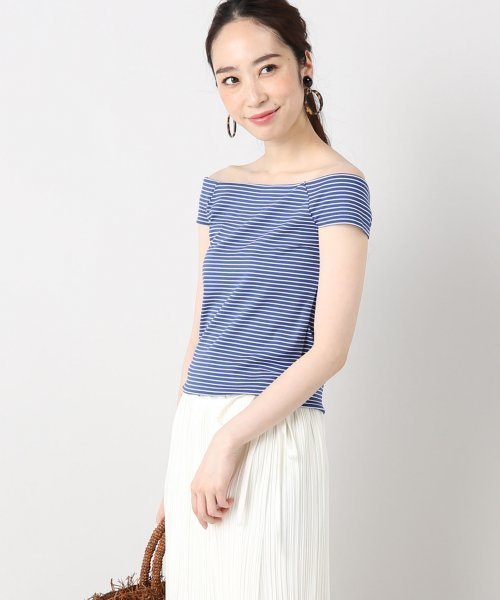 IENA LA BOUCLE(イエナラブークル)の「IENA LA BOUCLE フライスボーダーフレンチスリーブプルオーバー◆(Tシャツ/カットソー・レディース・レッド/ブラック/ブルー・FREE)」の22枚目の写真