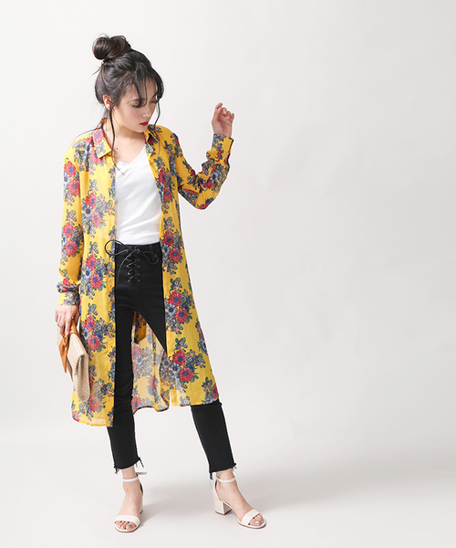transit par such ロングシャツ　ウエスト紐ベルト付き SUMMER SALE/セール】BED J.W. FORD (ベッドフォード) 