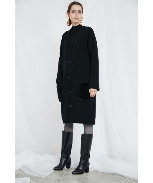 ASTRAET（アストラット）の「ASTRAET（アストラット）16G リブ ハイネックニット（ニット/セーター・レディース・ブラック/ライトピンク・FREE）」の13枚目の写真