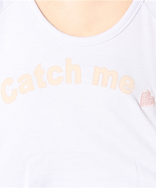 Kastane（カスタネ）の「Catchme①T（Tシャツ/カットソー・レディース・ホワイト/チャコールグレー/ライトグリーン/ラベンダー・FREE）」の9枚目の写真