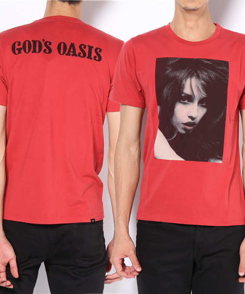 HYSTERIC GLAMOUR（ヒステリックグラマー）の「DAM/GOD’S OASIS pt T-SH（Tシャツ/カットソー・メンズ・ホワイト/レッド/ブラック・SMALL/MEDIUM/LARGE）」の3枚目の写真