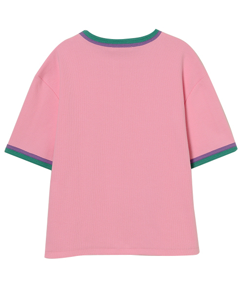 Candy Stripper（キャンディストリッパー）の「FANCY LOGO RIB トップス（Tシャツ/カットソー・レディース・オフホワイト/ブラック/ピンク・2）」の4枚目の写真