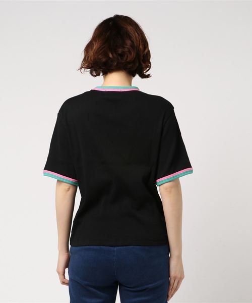 Candy Stripper（キャンディストリッパー）の「FANCY LOGO RIB トップス（Tシャツ/カットソー・レディース・オフホワイト/ブラック/ピンク・2）」の12枚目の写真