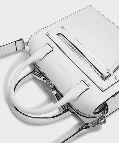 ジッパーディテールハンドバッグ / ZIPPER DETAIL HANDBAG