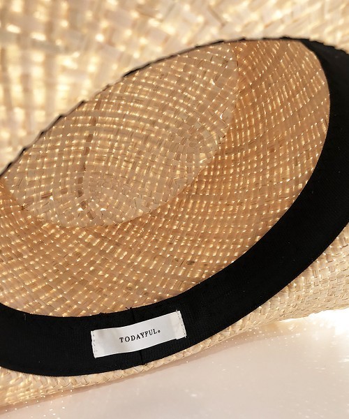 TODAYFUL(トゥデイフル)の「フリンジラフィアハット(ハット・レディース・ナチュラル・FREE)」の4枚目の写真