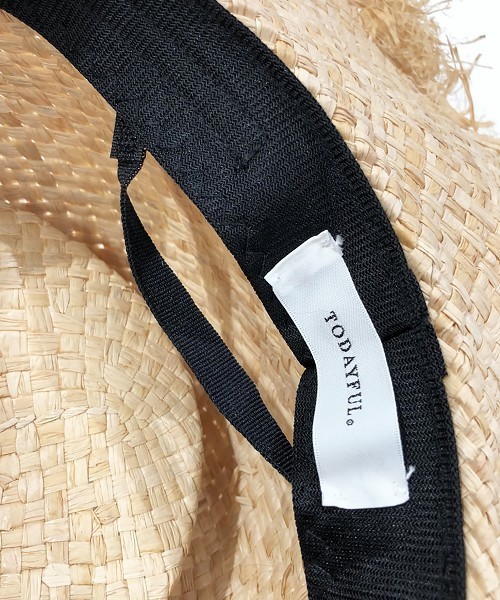 TODAYFUL(トゥデイフル)の「フリンジラフィアハット(ハット・レディース・ナチュラル・FREE)」の7枚目の写真