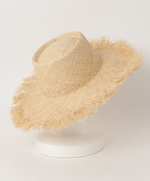 TODAYFUL(トゥデイフル)の「フリンジラフィアハット(ハット・レディース・ナチュラル・FREE)」の2枚目の写真