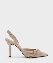 ボウディテールスリングバックヒール / BOW DETAIL SLINGBACK HEELS