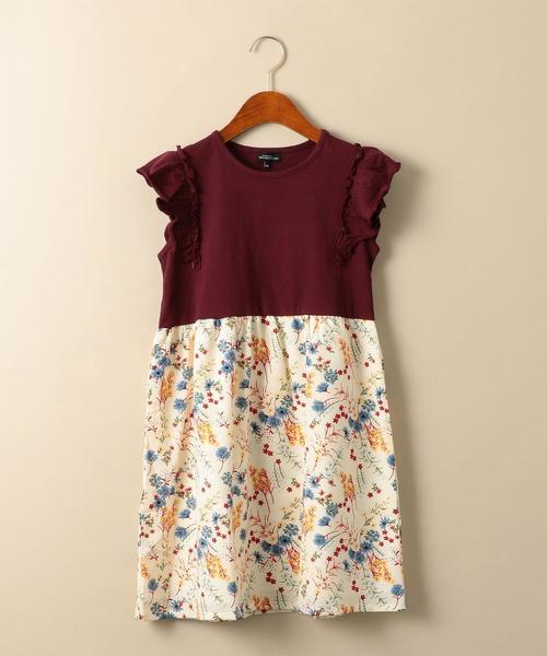 Green Label Relaxing グリーンレーベルリラクシング の キッズ Glr ハナガラ ノースリーブ ワンピース ワンピース Wear