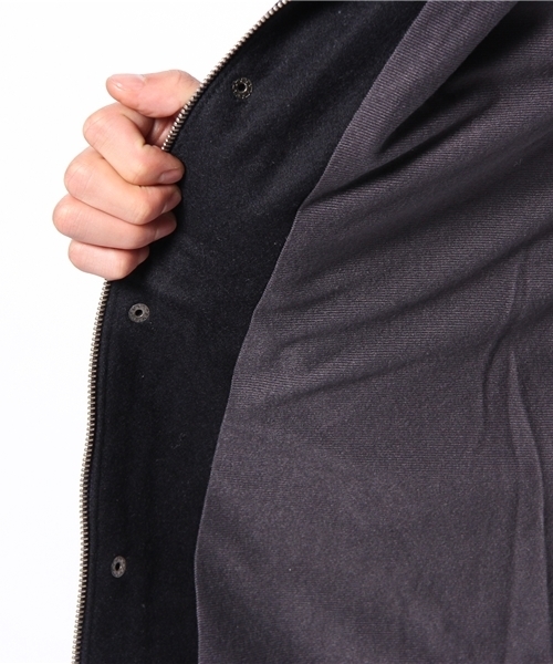 WEGO（ウィゴー）の「WEGO/メルトンフーデットブルゾン（ブルゾン・メンズ・グレー/カーキ/ネイビー・SMALL/MEDIUM/LARGE）」の11枚目の写真