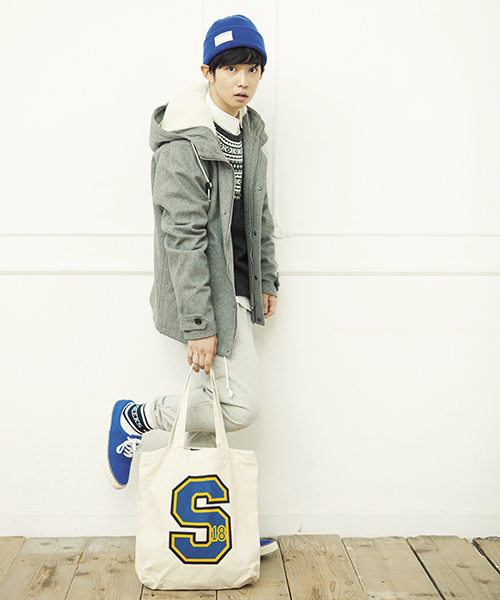 WEGO（ウィゴー）の「WEGO/メルトンフーデットブルゾン（ブルゾン・メンズ・グレー/カーキ/ネイビー・SMALL/MEDIUM/LARGE）」の17枚目の写真