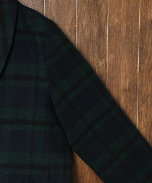 LBC（エルビーシー）の「ヘチマカラーコート（チェスターコート・レディース・グリーン/オレンジ・M/L）」の12枚目の写真