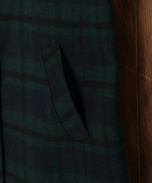 LBC（エルビーシー）の「ヘチマカラーコート（チェスターコート・レディース・グリーン/オレンジ・M/L）」の5枚目の写真