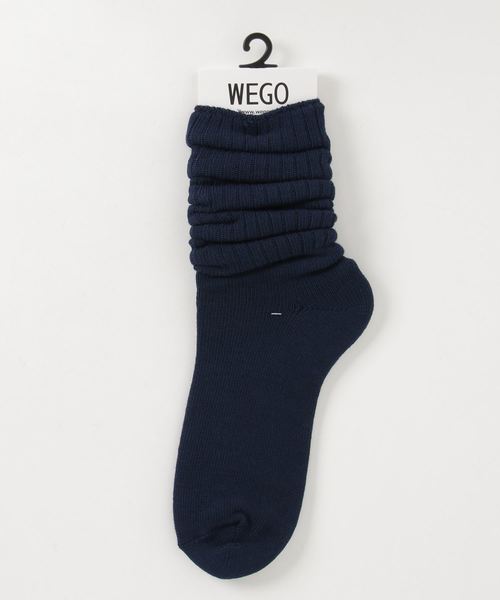 WEGO(ウィゴー)の「WEGO/クシュクシュソックス(ソックス/靴下・レディース・ホワイト/ブラック/ダークグリーン/ネイビー/グレー/キャメル/ワイン・FREE)」の5枚目の写真