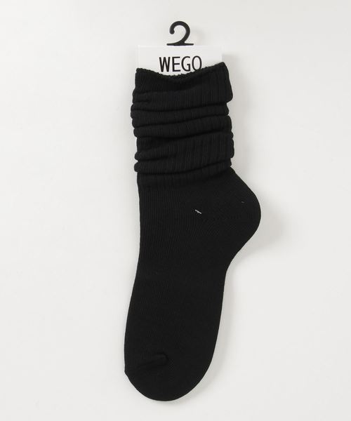 WEGO(ウィゴー)の「WEGO/クシュクシュソックス(ソックス/靴下・レディース・ホワイト/ブラック/ダークグリーン/ネイビー/グレー/キャメル/ワイン・FREE)」の3枚目の写真