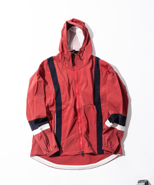 MYSELF ABAHOUSE（マイセルフアバハウス）の「【MYSELF ABAHOUSE】ナイロンストレッチフードブルゾン/ジャケット（ブルゾン・メンズ・カーキ/ボルドー/ネイビー・S/M/L）」の3枚目の写真