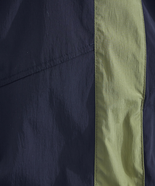 MYSELF ABAHOUSE（マイセルフアバハウス）の「【MYSELF ABAHOUSE】ナイロンストレッチフードブルゾン/ジャケット（ブルゾン・メンズ・カーキ/ボルドー/ネイビー・S/M/L）」の11枚目の写真