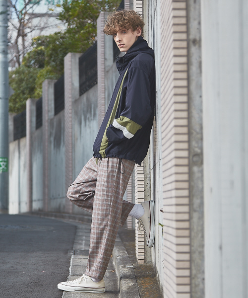 MYSELF ABAHOUSE（マイセルフアバハウス）の「【MYSELF ABAHOUSE】ナイロンストレッチフードブルゾン/ジャケット（ブルゾン・メンズ・カーキ/ボルドー/ネイビー・S/M/L）」の13枚目の写真