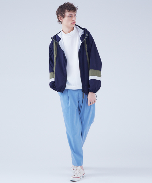 MYSELF ABAHOUSE（マイセルフアバハウス）の「【MYSELF ABAHOUSE】ナイロンストレッチフードブルゾン/ジャケット（ブルゾン・メンズ・カーキ/ボルドー/ネイビー・S/M/L）」の17枚目の写真