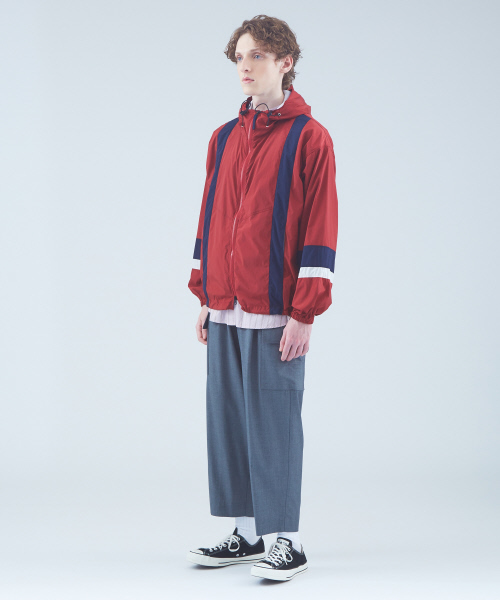 MYSELF ABAHOUSE（マイセルフアバハウス）の「【MYSELF ABAHOUSE】ナイロンストレッチフードブルゾン/ジャケット（ブルゾン・メンズ・カーキ/ボルドー/ネイビー・S/M/L）」の19枚目の写真