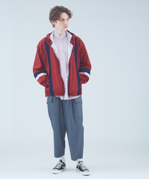 MYSELF ABAHOUSE（マイセルフアバハウス）の「【MYSELF ABAHOUSE】ナイロンストレッチフードブルゾン/ジャケット（ブルゾン・メンズ・カーキ/ボルドー/ネイビー・S/M/L）」の20枚目の写真