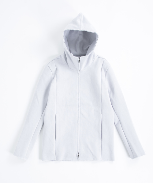 OURET（オーレット）の「硫化染ドビーストレッチ フードＺＩＰブルゾン（パーカー・メンズ・ホワイト系その他/ブラック/グリーン系その他・1/2/3）」の3枚目の写真