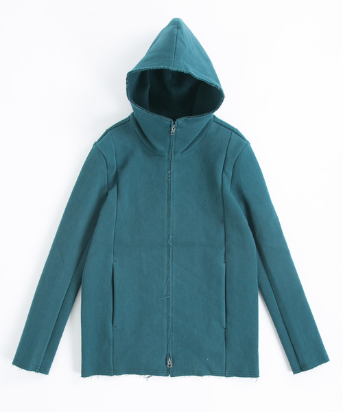 OURET（オーレット）の「硫化染ドビーストレッチ フードＺＩＰブルゾン（パーカー・メンズ・ホワイト系その他/ブラック/グリーン系その他・1/2/3）」の2枚目の写真