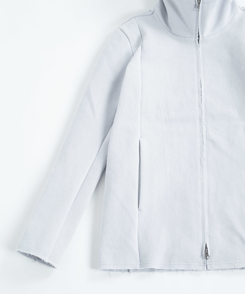 OURET（オーレット）の「硫化染ドビーストレッチ フードＺＩＰブルゾン（パーカー・メンズ・ホワイト系その他/ブラック/グリーン系その他・1/2/3）」の10枚目の写真