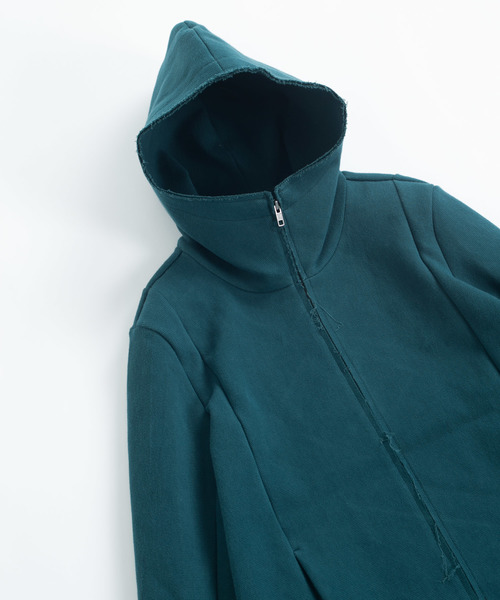 OURET（オーレット）の「硫化染ドビーストレッチ フードＺＩＰブルゾン（パーカー・メンズ・ホワイト系その他/ブラック/グリーン系その他・1/2/3）」の15枚目の写真