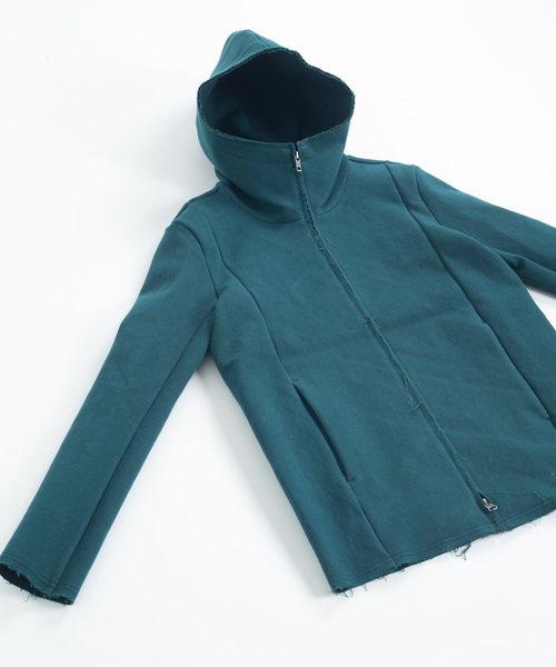 OURET（オーレット）の「硫化染ドビーストレッチ フードＺＩＰブルゾン（パーカー・メンズ・ホワイト系その他/ブラック/グリーン系その他・1/2/3）」の13枚目の写真