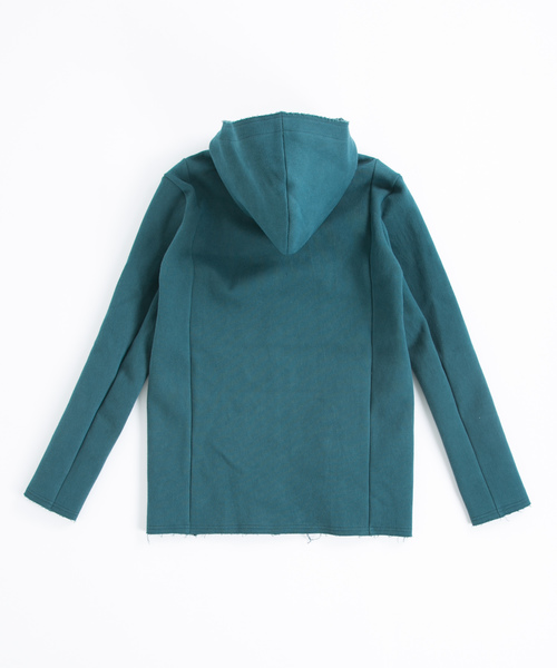 OURET（オーレット）の「硫化染ドビーストレッチ フードＺＩＰブルゾン（パーカー・メンズ・ホワイト系その他/ブラック/グリーン系その他・1/2/3）」の11枚目の写真