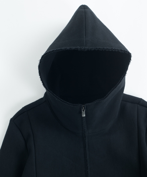 OURET（オーレット）の「硫化染ドビーストレッチ フードＺＩＰブルゾン（パーカー・メンズ・ホワイト系その他/ブラック/グリーン系その他・1/2/3）」の9枚目の写真