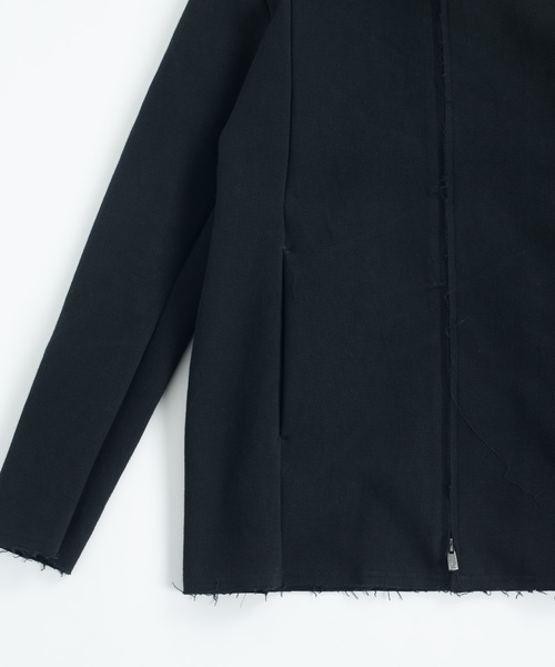 OURET（オーレット）の「硫化染ドビーストレッチ フードＺＩＰブルゾン（パーカー・メンズ・ホワイト系その他/ブラック/グリーン系その他・1/2/3）」の12枚目の写真