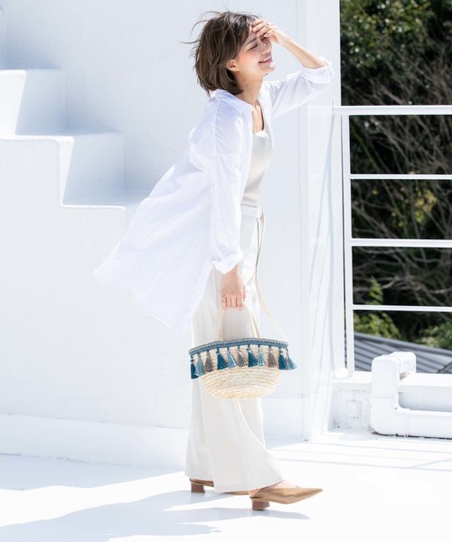 Edit Sheen(エディットシーン)の「フリンジかごバッグ(かごバッグ・レディース・ブラック/ブルー/レッド・FREE)」の13枚目の写真