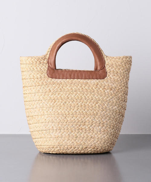 【未使用】ヘレンカミンスキー ラフィア バッグ PINIMILLA ナチュラル ヘレンカミンスキーのラフィア かごバッグ Pinimilla S Bridle