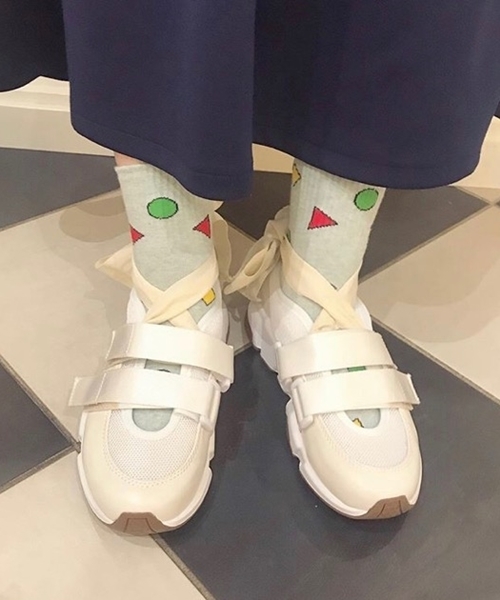 Casselini(キャセリーニ)の「2wayリボンスニーカー(スニーカー・レディース・ブラック/パープル/ブルー/アイボリー・S/M/L)」の21枚目の写真