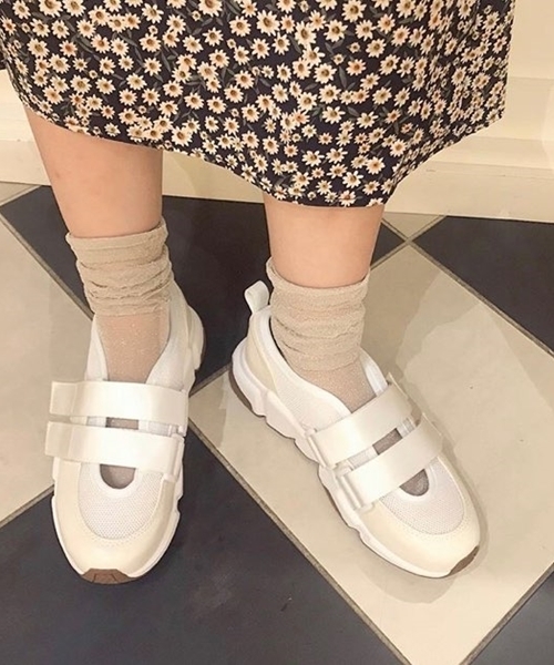 2wayリボンスニーカー スニーカー Casselini キャセリーニ のファッション シューズ スニーカー セール