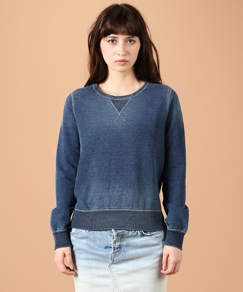 goa(ゴア)の「インディゴ裏毛 プルオーバー(Tシャツ/カットソー・レディース・ブルー/インディゴブルー・FREE)」の10枚目の写真