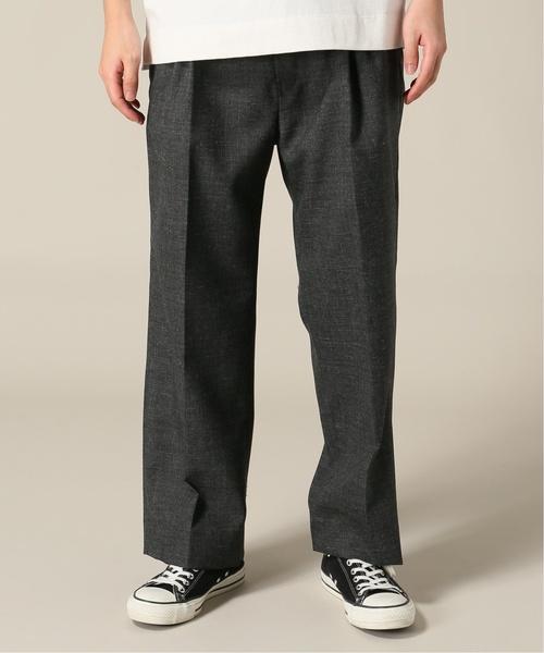 WISM（ウィズム）の「UDA / ユーディーエー チェビオット slacks（スラックス・メンズ・チャコールグレー/ブラック・SMALL/MEDIUM/LARGE）」の2枚目の写真