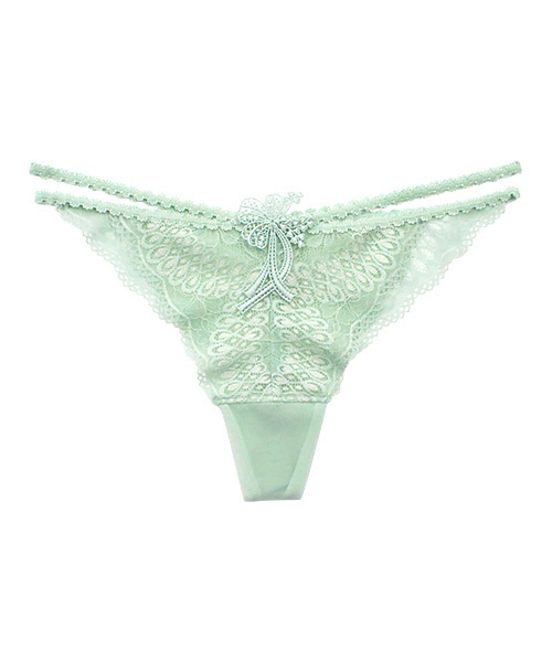 ANNEBRA(アンブラ)の「「ANNEBRA/アンブラ」 Charming デザインタンガショーツ(ショーツ)」|ライトグリーン