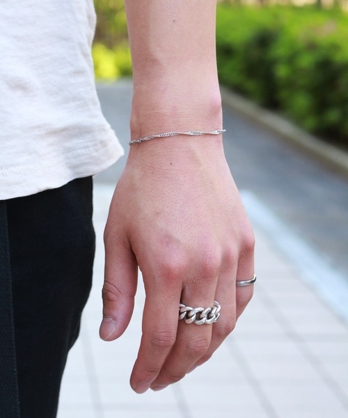 TONE SELECT GOODS（トーンセレクトグッズ）の「【vie】ステンレスブレスチェーン　レディース/医療用器具にも使われるステンレス316L使用（金属アレルギーフリー）（ブレスレット・レディース・その他4/その他3/その他1/その他2/その他8/その他6/その他5/その他7/その他9/その他10/その他11/その他13/その他12/その他18/その他15/その他16/その他14/その他17/その他24/その他20/その他23/その他21/その他22/その他19/その他25/その他26/その他27・17.5cm/17cm/FREE）」の3枚目の写真