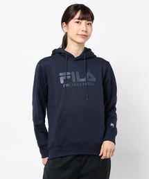 FILA/フィラ ワンポイント ロゴ刺繍 プルパーカー ビッグシルエット スウェット パーカー フ―ディ 裏起毛