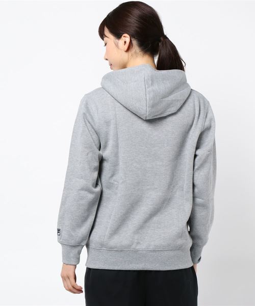 FILA(フィラ)の「FILA/フィラ ワンポイント ロゴ刺繍 プルパーカー ビッグシルエット スウェット パーカー フ―ディ 裏起毛(パーカー・レディース・ホワイト/ブラック/ネイビー/杢グレー・M/L)」の5枚目の写真